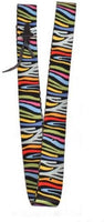 Showman ® 18" x 1.75" Nylon tie strap with Rainbow Zebra design