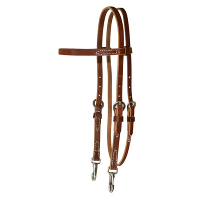 7142 ROSEWOOD HARNESS TRAINING BROWBAND HEADSTALL