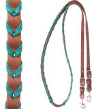 Martin Saddlery Latigo Laced Barrel Rein 5/8"