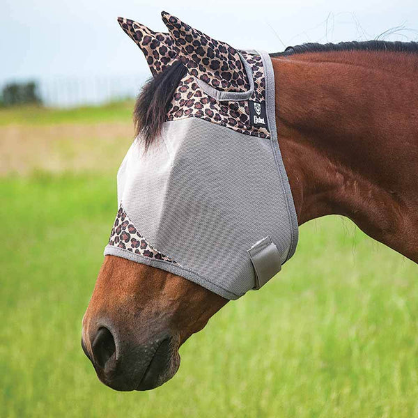 Patterned Cashel Crusaider Fly mask with ears