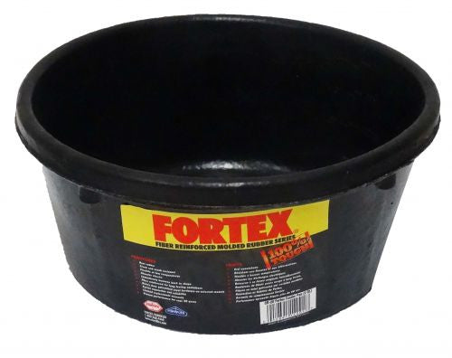 2 QT FORTEX rubber feed pan. SHCr-20