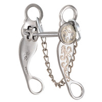 Les Vogt Roper: Dogbone Snaffle with Swivel Cheeks